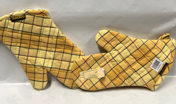 Oven Mitts - Harbour Check