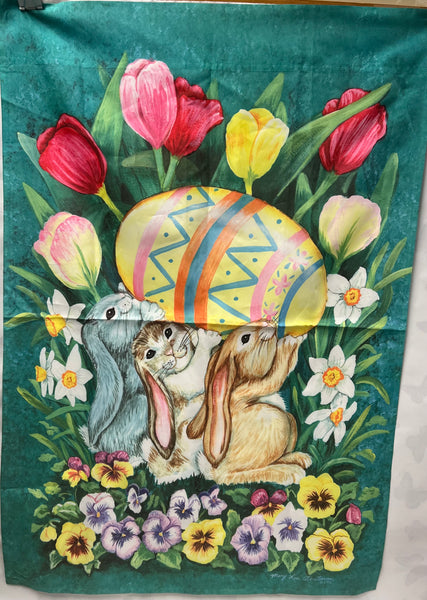 Here Comes Easter - Large Flag
