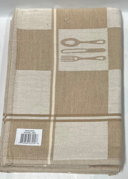 Kitchen Tea Towel -Dining -Beige