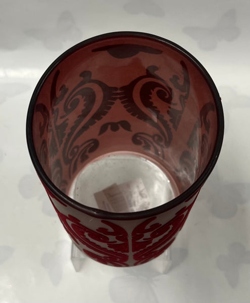 Frosted Glass Candle Holder- Demask