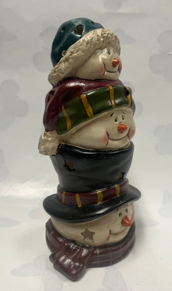 Snowman Tea Light Candle Holder