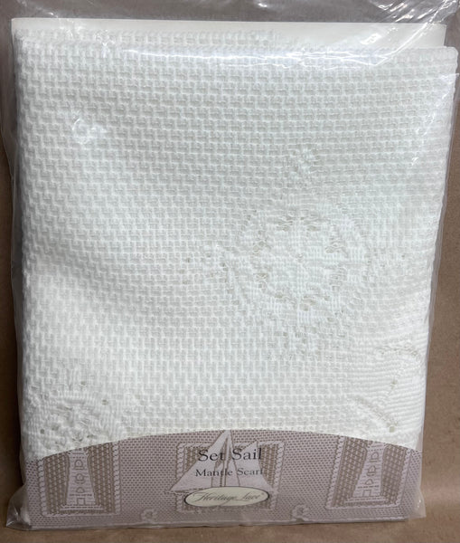 Mantle Scarf -Set Sail -White