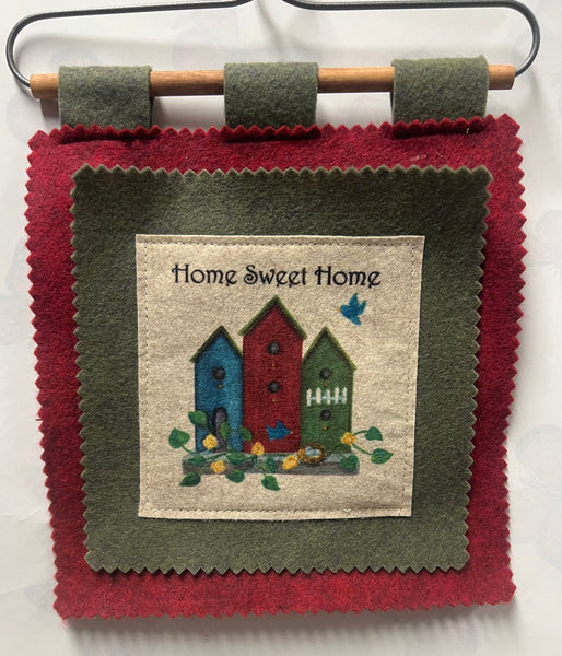 Felt Patches- Wall Hanging - Home Sweet Home