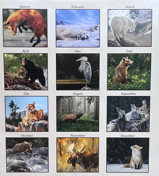 2027 Calendar -Animal Instincts