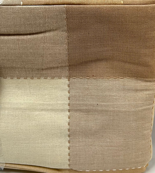 Table Cloth- Caribbean Check -Natural/ Light Beige/ Dark Beige