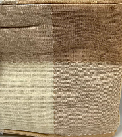 Table Cloth- Caribbean Check -Natural/ Light Beige/ Dark Beige