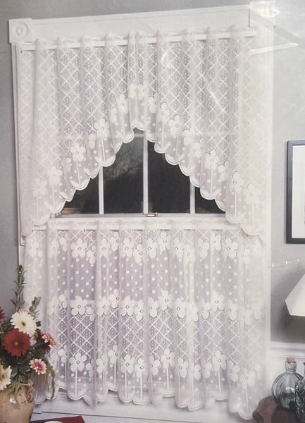 Flower Power - 60"x24" Tier -Ecru