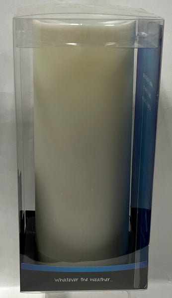 Rainlite Indoor/Outdoor LED Candle -9” (3”x9”)