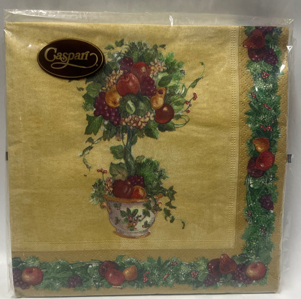 Luncheon Napkin- Topiary Gold