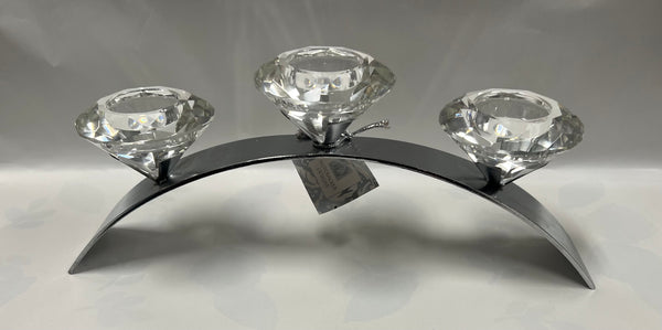 Diamond Trio Tea Light Candle Holder