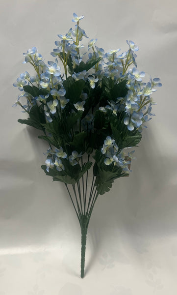 Artificial Forget-Me-Not Bush -Blue
