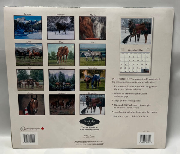 2026 Calendar -Hoof Beats