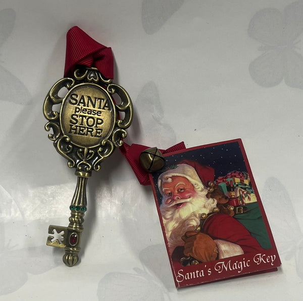 Santa Key tree ornament -Gold