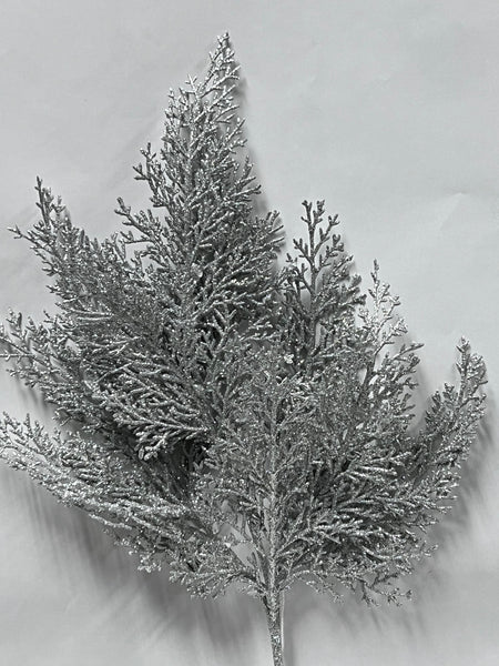 Glitter Cedar Pick - Silver