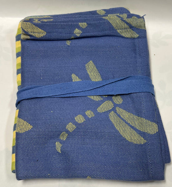 Stripe/ Dragonfly Tea Towel -Set