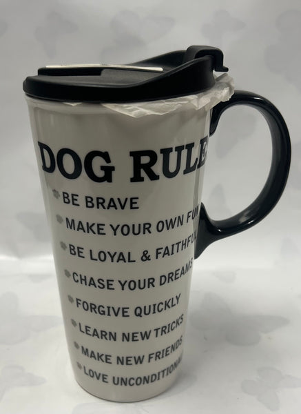 Dog Rules Travel Mug