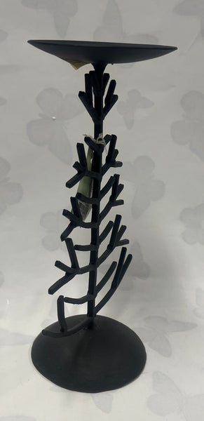Black Metal Tree Candle Holder