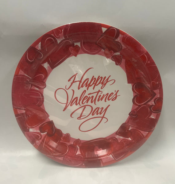 Paper plates- Valentine Hearts