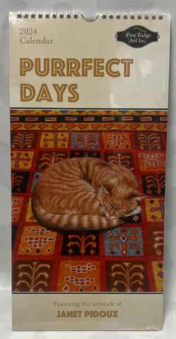 2024 Calendar Purrfect Days -Narrow Vertical