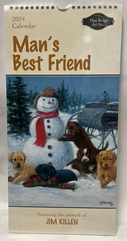 2024 Calendar Man’s Best Friend -Narrow Vertical