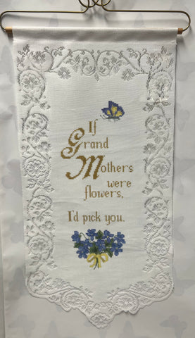 Tracery With Grandmother -Lace Wall Hanging