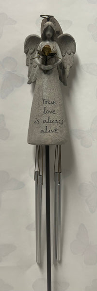 Angel Wind Chime Stake -True Love