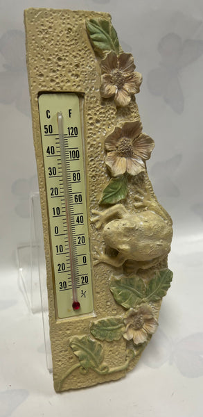 Frog and Flower Thermometer