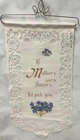 Tracery With Mother -Lace Wall Hanging