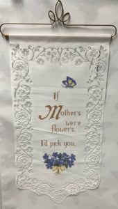 Tracery With Mother -Lace Wall Hanging