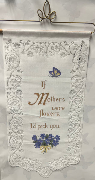 Tracery With Mother -Lace Wall Hanging