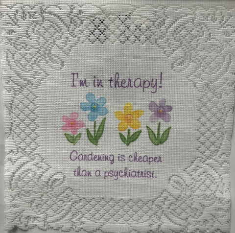 Garden Therapy -Small Lace Wall Hanging