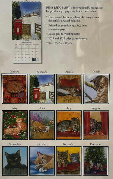 2024 Calendar Purrfect Days -Narrow Vertical