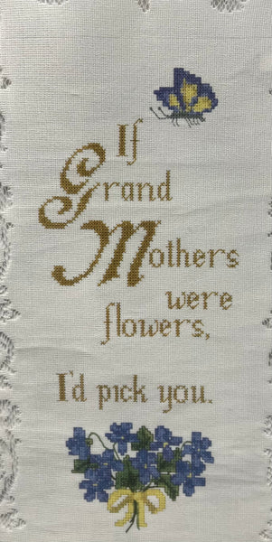 Tracery With Grandmother -Lace Wall Hanging