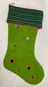 Knit Stocking -Green
