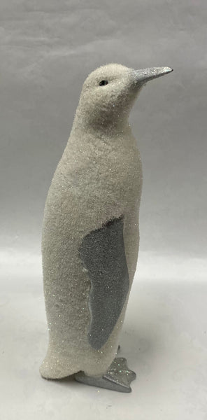 Silver/ White Iridescent Penguin Figurine