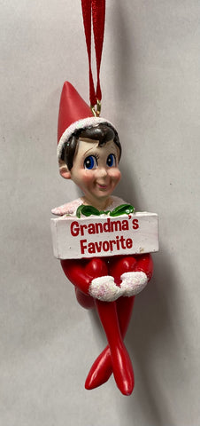 The Elf On The Shelf Ornament -Grandma’s Favorite