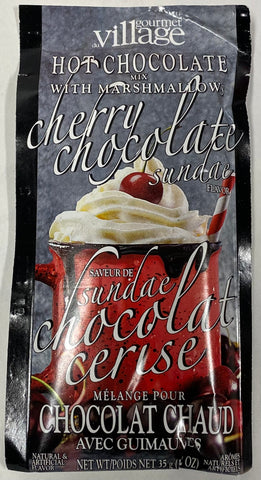 Gourmet Village "Cherry Chocolate Sundae” Hot Chocolate Mix