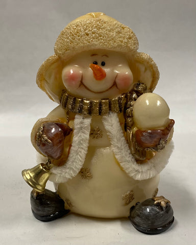 Ivory Snowman Figurine