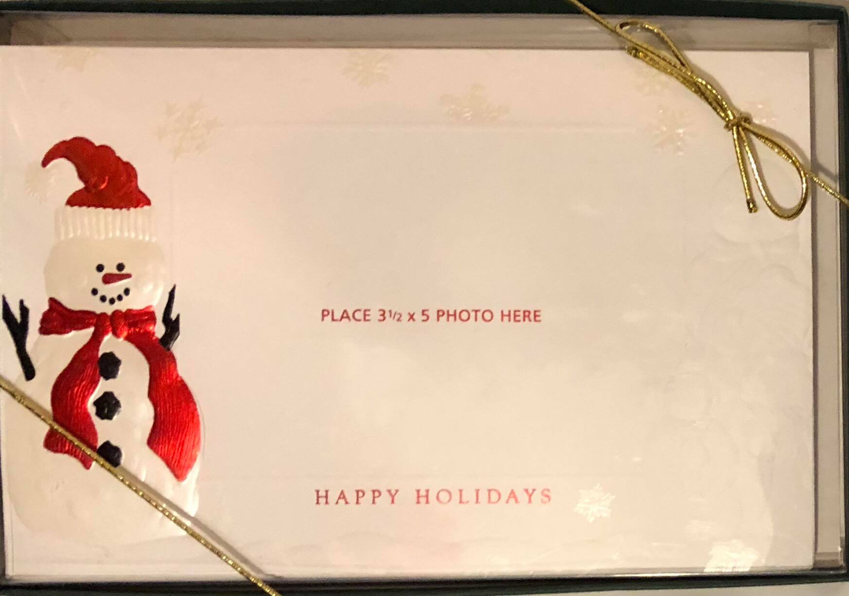 Boxed Christmas Card "Snowman" -Happy Holidays