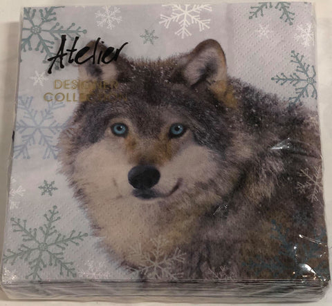 Luncheon Napkin- Wolf