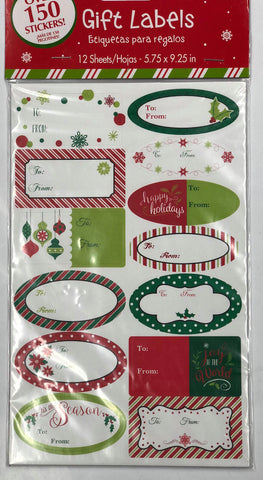 Gift labels- white