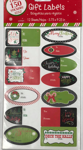 Gift labels- black