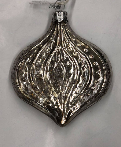 Glass tree ornament "Mercury" flat onion