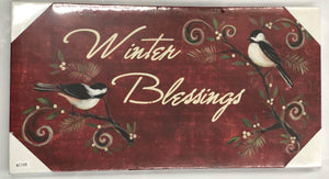 "Winter Blessings" canvas print