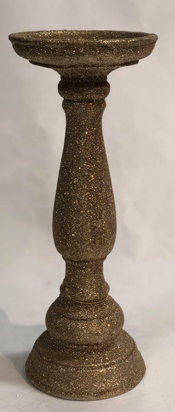 Champagne glitter candle holder -medium
