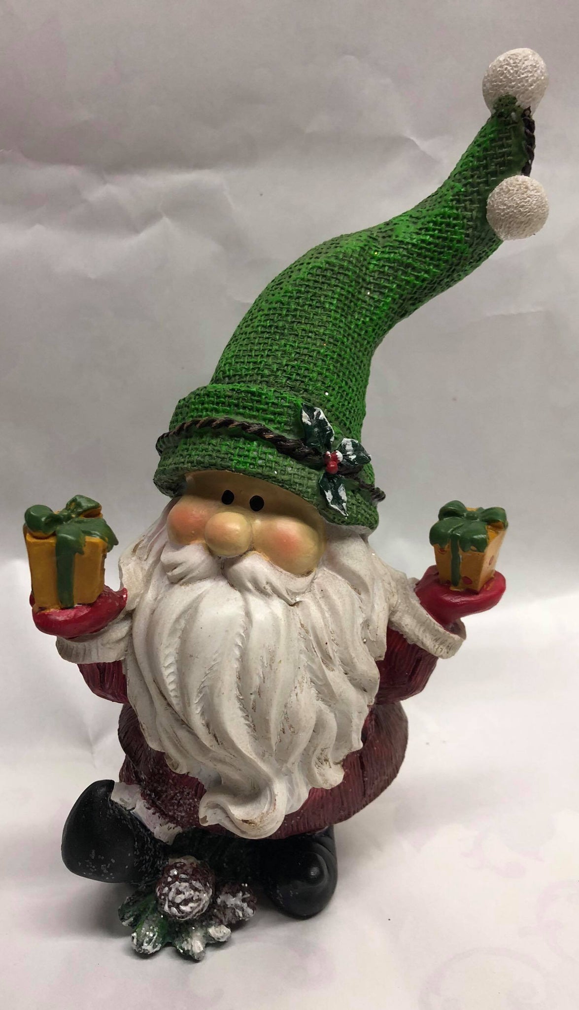 Gnome Figurine- Holding Presents