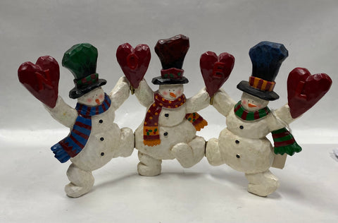 “Noel" Snowman Figurine