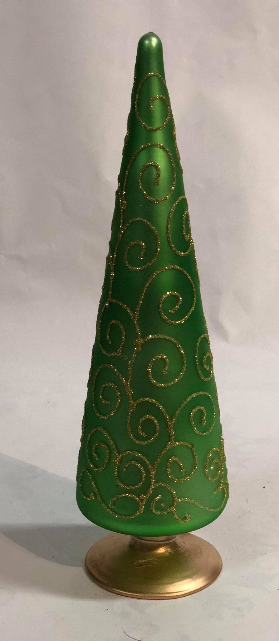 Small Green Glass Tree