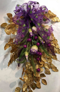 Swag purple, lime green and gold