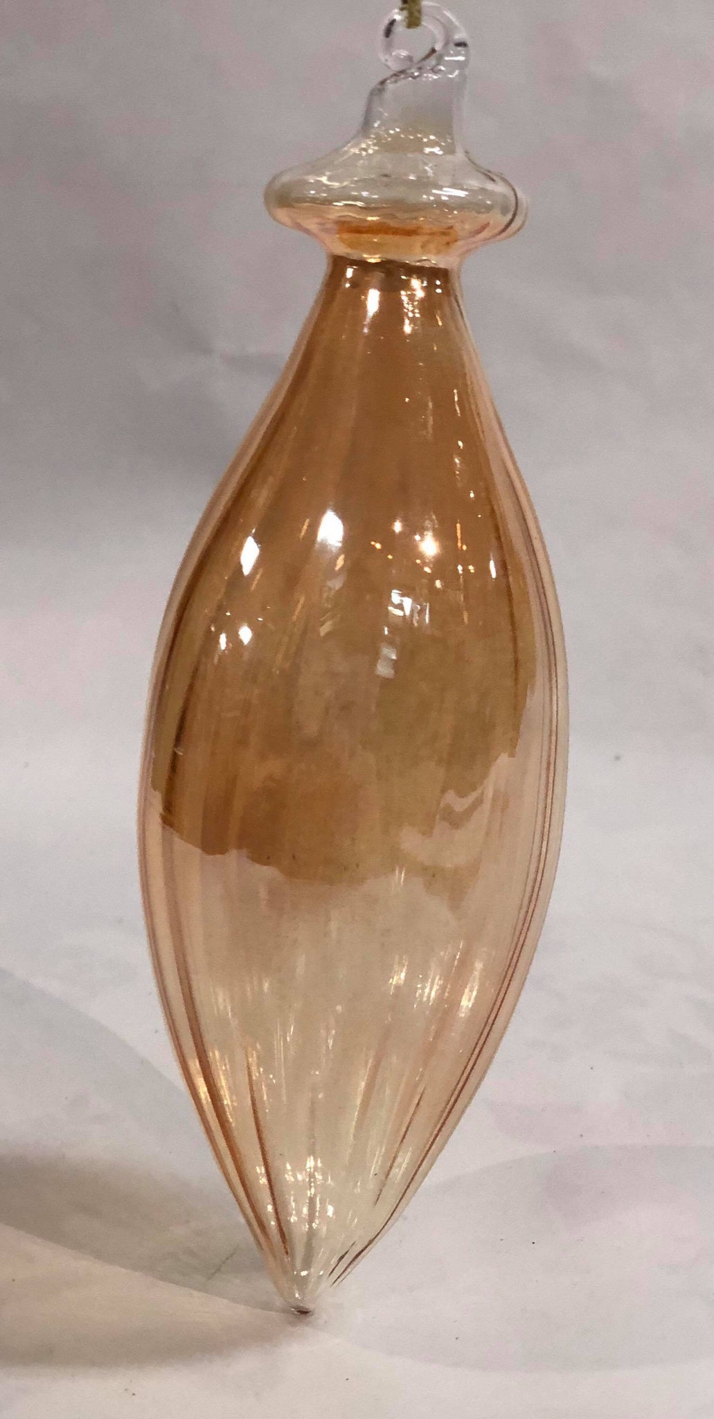 Small glass ellipse Ornament